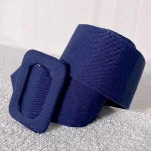 Vintage Navy Blue Fabric Belt